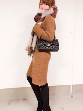 「chanel」｜「アイテム（ブーティ）」を使った、YUIさん（レディース・154cm）の秋コーディネート