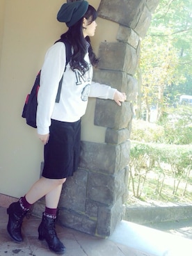 「LIGHT ON THE PATH（ライトオンザパス）のアイテム（バッグ）」を使った、ちーちゃんずさん（レディース・157cm）の秋コーディネート
