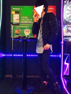 「アーバンリサーチ」｜「アイテム（MA-1）」を使った、しょうたさん（メンズ・178cm）の秋コーディネート