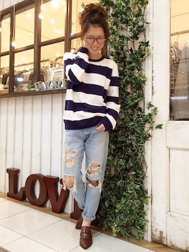 セルヴィッチクラッシュライトボーイズデニム」のレディース人気  