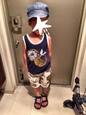 YOSHIさん（キッズ・120cm）の夏コーディネート