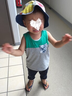 YOSHIさん（キッズ・80cm）の夏コーディネート