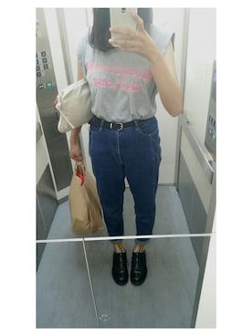 「Dr. Martens（ドクターマーチン）のDr.Martens 1461 3EYE SHOE [ドクターマーチン 1461 3アイ シューズ]（ブーツ）」を使った、たまんさ。さん（レディース・164cm・10代）の夏コーディネート