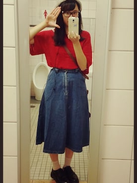「Dr. Martens（ドクターマーチン）のDr.Martens 1461 3EYE SHOE [ドクターマーチン 1461 3アイ シューズ]（ブーツ）」を使った、たまんさ。さん（レディース・164cm・10代）の秋コーディネート