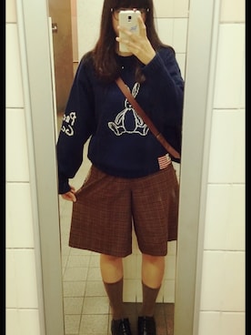 「アイテム（ブーツ）」を使った、たまんさ。さん（レディース・164cm・10代）の秋コーディネート