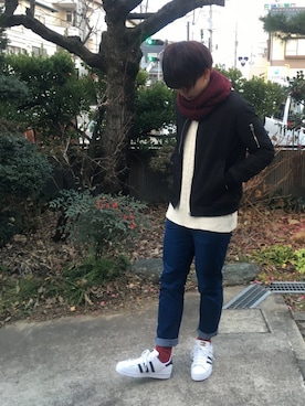「あけおめ」｜時人さん（メンズ・174cm）の冬コーディネート