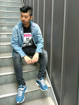 「コーディネート」｜「アイテム（カバーオール）」を使った、Kouya Matsuuraさん（メンズ・170cm）の春コーディネート