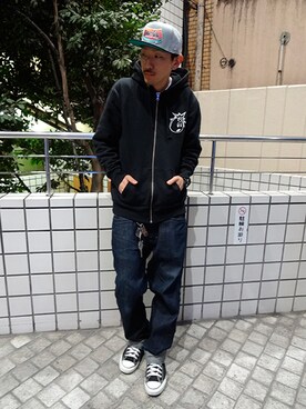 「HALL OF FAME」｜kings1977さん（メンズ・177cm）の冬コーディネート