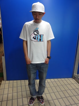 キャップを使った Oxford のメンズ人気ファッションコーディネート Wear