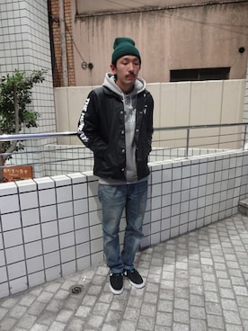 「 BEANIE」｜kings1977さん（メンズ・177cm）の冬コーディネート