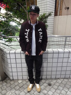 キャップを使った ニューヨーク ヤンキース の人気ファッションコーディネート Wear