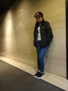 キャップを使った Mlb のレディース人気ファッションコーディネート ユーザー その他ユーザー Wear