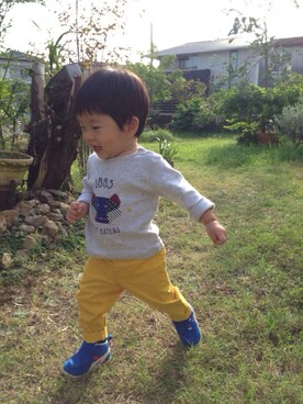 はるたんさん（キッズ・80cm）の秋コーディネート