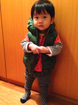 はるたんさん（キッズ・80cm）の秋コーディネート