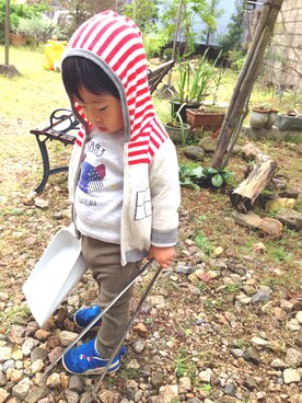 はるたんさん（キッズ・80cm）の秋コーディネート