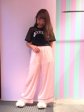 「リルリリー」｜「アイテム（ルームウェア）」を使った、kanamiさん（レディース・163cm）の秋コーディネート