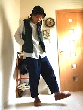 かっちゃん。さん（メンズ・167cm）の冬コーディネート