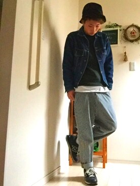 かっちゃん。さん(メンズ・167cm)の春コーディネート