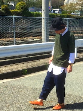 かっちゃん。さん（メンズ・167cm）の春コーディネート