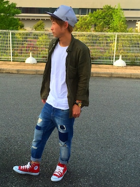 かっちゃん。さん(メンズ・167cm)の春コーディネート