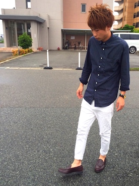 かっちゃん。さん（メンズ・167cm）の春コーディネート