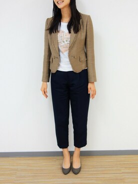「UNTITLED（アンタイトル）のアイテム（パンプス）」を使った、TokyoShibuyanahooさん（レディース・169cm）の秋コーディネート
