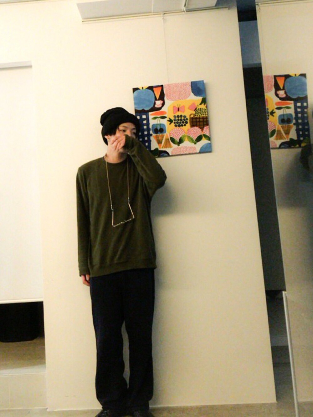 「秋のコーデ、オトナカジュアル、カジュアルコーデ、graphpaper、Hender Scheme、COMME des GARCONS、Moscot、edwina horl、美容師、君の名は。」｜「Graphpaperのアイテム（スウェット、グリーン系）」を使った、shuさん（メンズ・178cm）の秋コーディネートの1枚目の写真