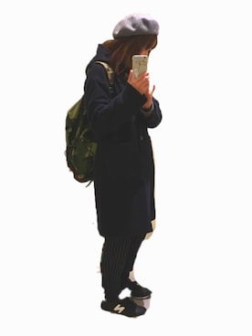 「nicholson&nicholson（ニコルソンアンドニコルソン）のアイテム（その他アウター）」を使った、kuriさん（レディース・161cm）の秋コーディネート