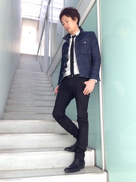 ジャケット アウターを使った Gジャン ネクタイ の人気ファッションコーディネート Wear ジャケット アウターを使った Gジャン ネクタイ の人気ファッションコーディネート Wear