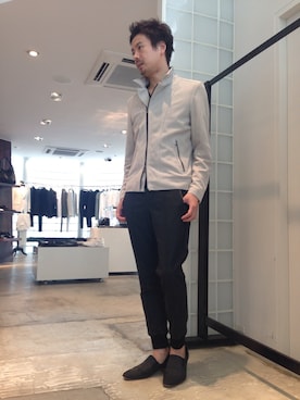 「5351 POUR LES FEMMES（ゴーサンゴーイチプールファム）のアイテム（パンツ）」を使った、OMIさん（メンズ・180cm）の秋コーディネート