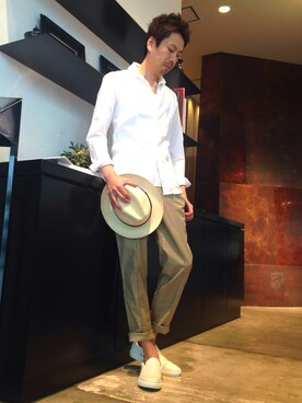 「buddy（バディ）のアイテム（スニーカー）」を使った、OMIさん（メンズ・180cm）の春コーディネート