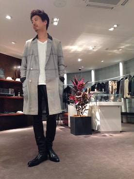 「5351 POUR LES HOMMES（ゴーサンゴーイチプールオム）のアイテム（その他アウター）」を使った、OMIさん（メンズ・180cm）の秋コーディネート