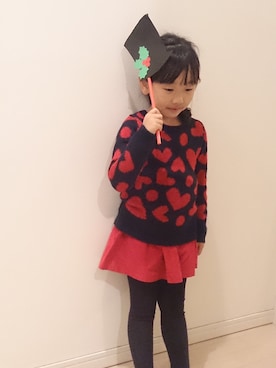 「アイテム（パンプス）」を使った、orimariさん（キッズ・110cm）の冬コーディネート