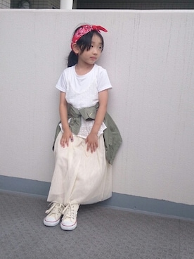 orimariさん（キッズ・110cm）の夏コーディネート