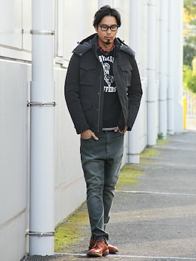 JEEさん（メンズ・182cm）の冬コーディネート