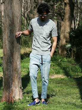 「グラミチ」｜JEEさん（メンズ・182cm）の春コーディネート