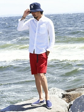 「グラミチ」｜JEEさん（メンズ・182cm）の夏コーディネート