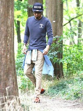 「ロングTシャツ」｜JEEさん（メンズ・182cm）の夏コーディネート