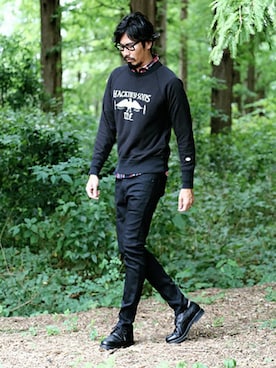 「LEE」｜JEEさん（メンズ・182cm）の冬コーディネート