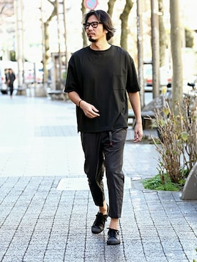 「グラミチ」｜JEEさん（メンズ・182cm）の春コーディネート