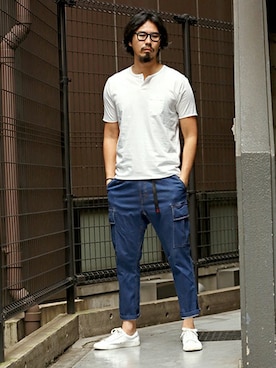 「グラミチ」｜JEEさん（メンズ・182cm）の春コーディネート