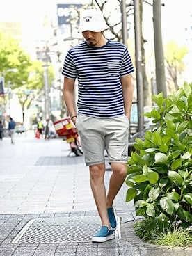 「Champion」｜JEEさん（メンズ・182cm）の夏コーディネート