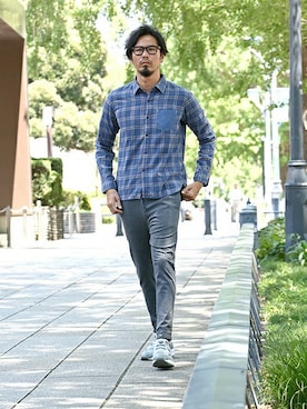 「ジョガーパンツ」｜JEEさん（メンズ・182cm）の冬コーディネート