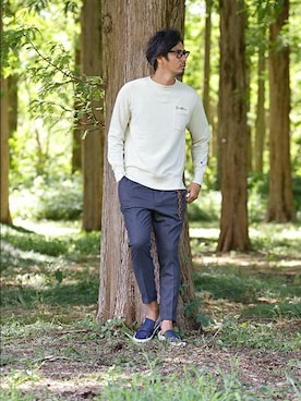 「Champion」｜JEEさん（メンズ・182cm）の冬コーディネート