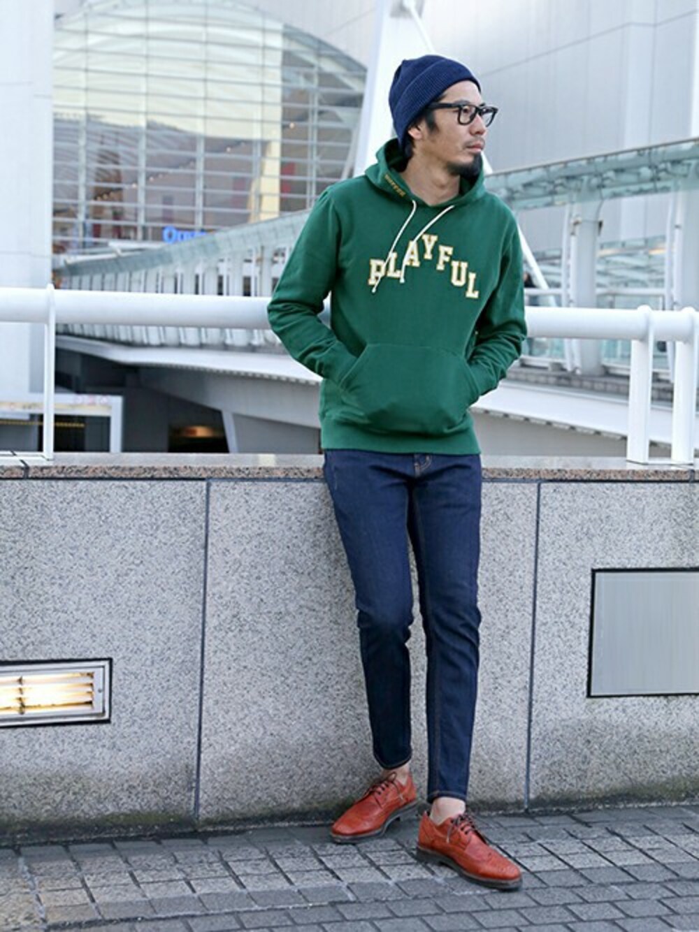 JEEさんの「"Trojan horse" MESSAGE LOGO PULLOVER PARKA：ロゴパーカー（The DUFFER of ST.GEORGE）」を使ったコーディネート