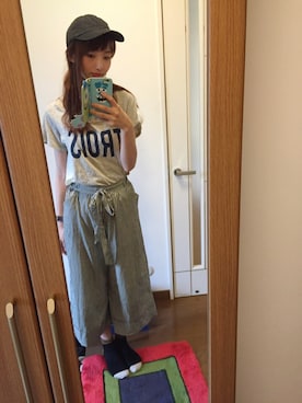 「アイテム（レッグウェア）」を使った、miyukiさん（レディース・170cm）の夏コーディネート