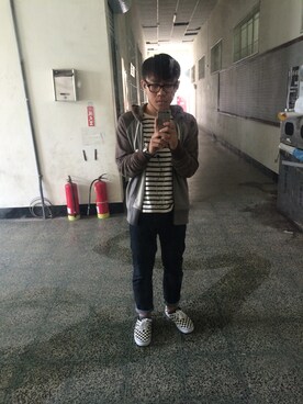 「VANS（バンズ）のアイテム（その他）」を使った、YZKさん（メンズ・166cm）の秋コーディネート