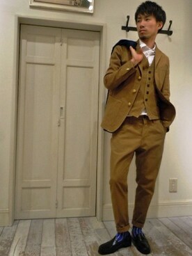 417ｂｙEDIFICE新宿店スタッフAさん（メンズ・172cm）の春コーディネート