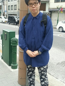 「TOMMY（トミー）のアイテム（その他パンツ）」を使った、Daiki Kuniiさん（メンズ・179cm）の春コーディネート