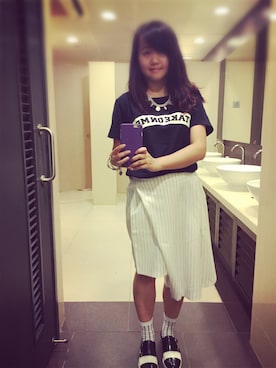 「AS KNOW AS plus（アズノゥアズプラス）のアイテム」を使った、Newdaysさん（レディース・155cm）の夏コーディネート